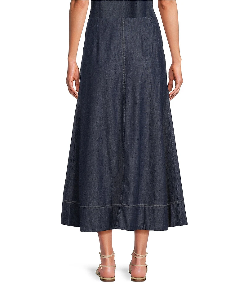 Eileen Fisher Lightweight Denim Full Skirt
