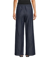 Eileen Fisher Lightweight Denim High-Waisted Wide Leg Trouser