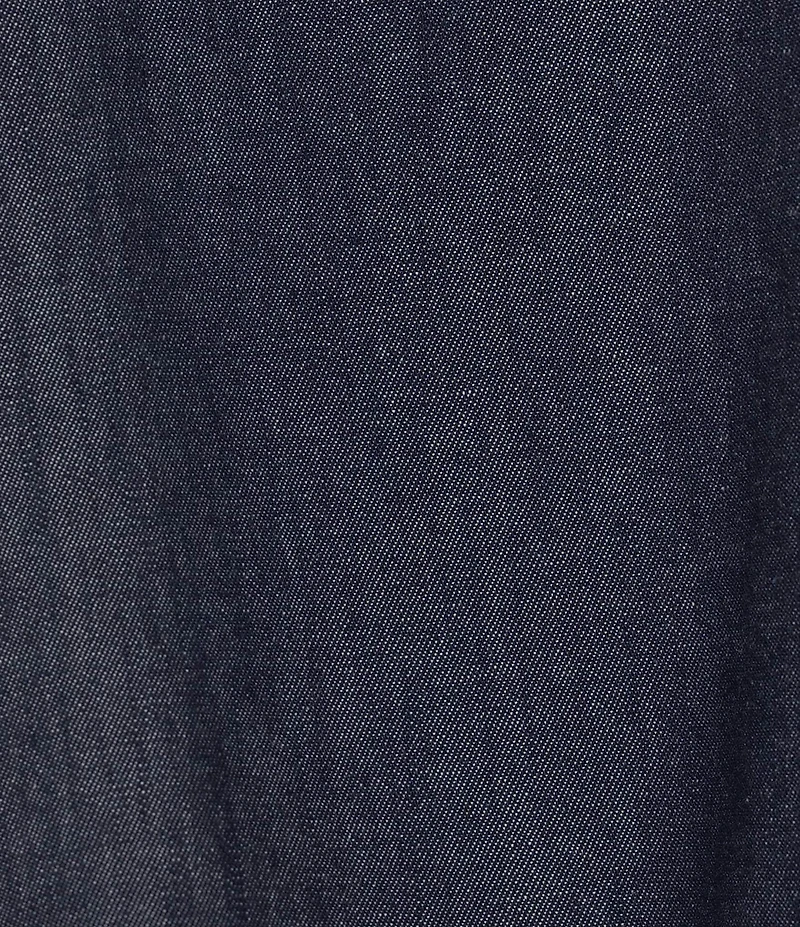 Eileen Fisher Lightweight Denim Round Neck Sleevless Shell Top