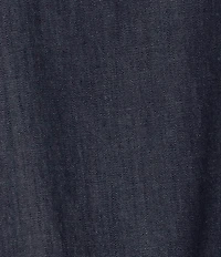 Eileen Fisher Lightweight Denim Round Neck Sleevless Shell Top