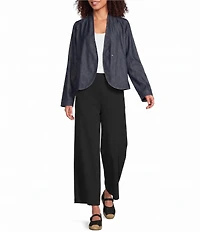 Eileen Fisher Lightweight Organic Cotton Denim Jacket