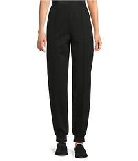Eileen Fisher Lightweight Ponte Elastic Waist Pintuck Jogger Pants