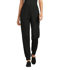 Eileen Fisher Lightweight Ponte Elastic Waist Pintuck Jogger Pants