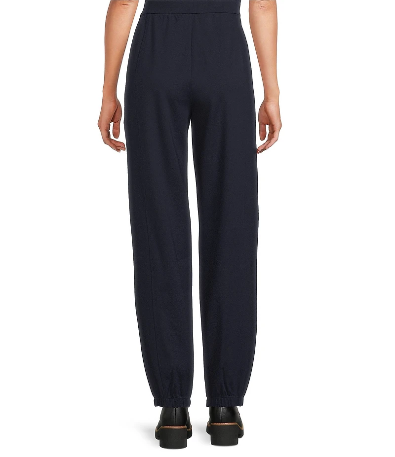 Eileen Fisher Lightweight Ponte Pull-On Ankle Lantern Jogger Pants