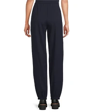 Eileen Fisher Lightweight Ponte Pull-On Ankle Lantern Jogger Pants
