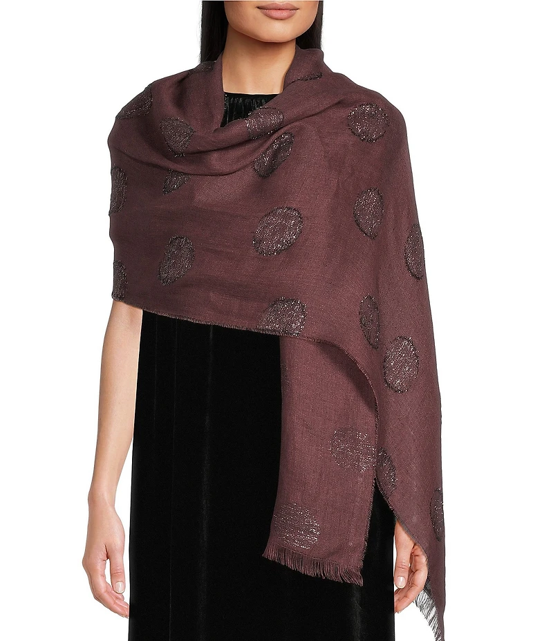 Eileen Fisher Linen Blend Shimmer Texture Wrap