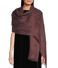Eileen Fisher Linen Blend Shimmer Texture Wrap