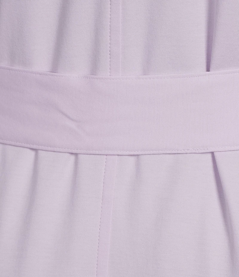 Eileen Fisher Organic Cotton Long Sleeve Shawl Collar Long Knit Robe