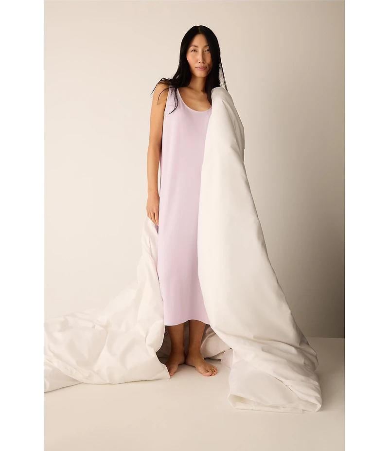 Eileen Fisher Organic Cotton Long Sleeve Shawl Collar Long Knit Robe