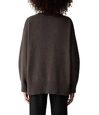 Eileen Fisher Luxurious Ribbed Crew Neck Long Sleeve Sweater