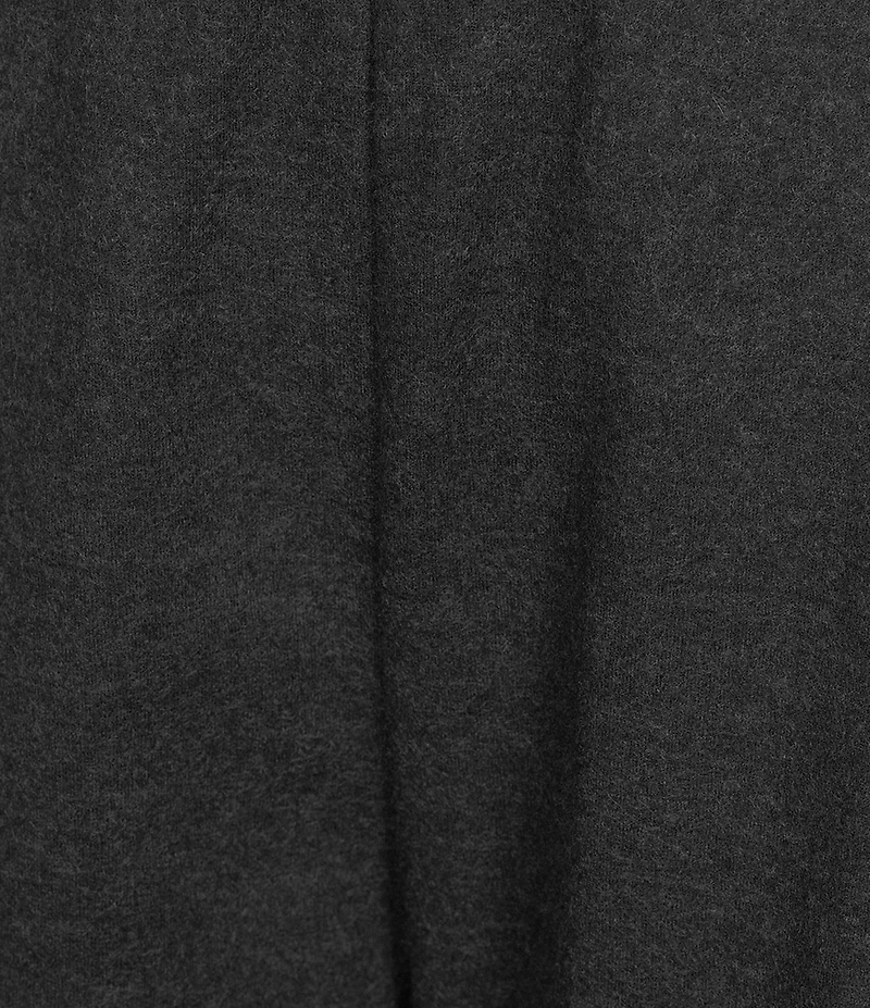 Eileen Fisher Melange Felt Wool Jersey High Rise Pleated Lantern Ankle Pants