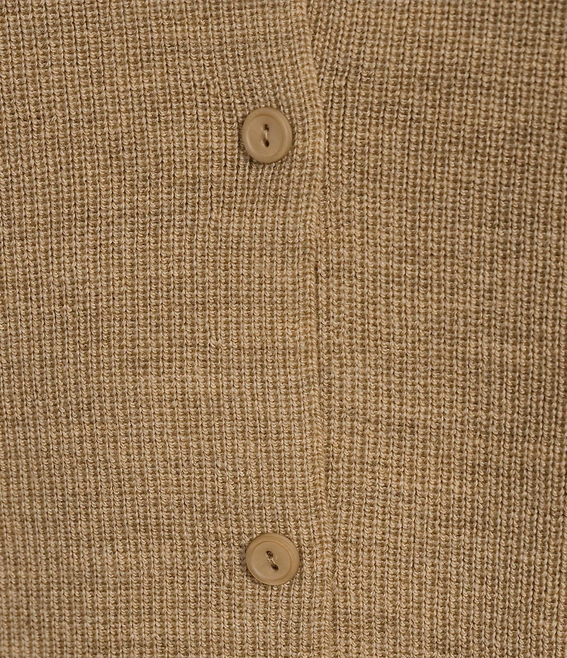 Eileen Fisher Merino Wool Knit V-Neck Sleeveless Vest