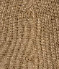 Eileen Fisher Merino Wool Knit V-Neck Sleeveless Vest