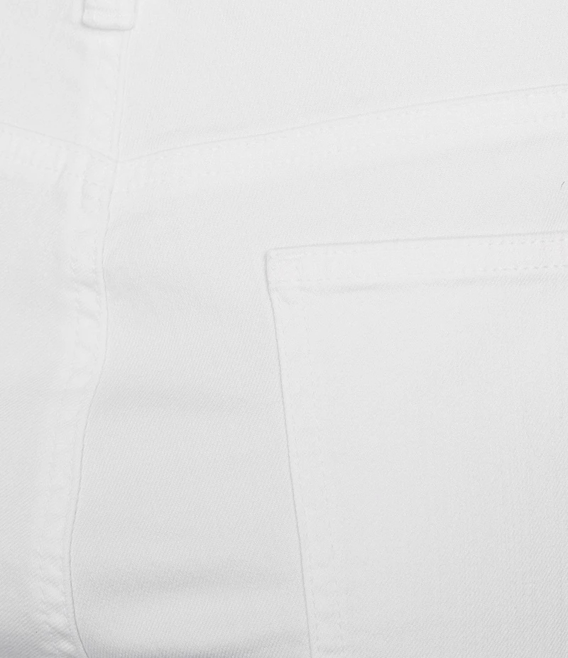 Eileen Fisher Organic Coton Blend Stretch Mid Rise Denim Slim Ankle Kick Jeans