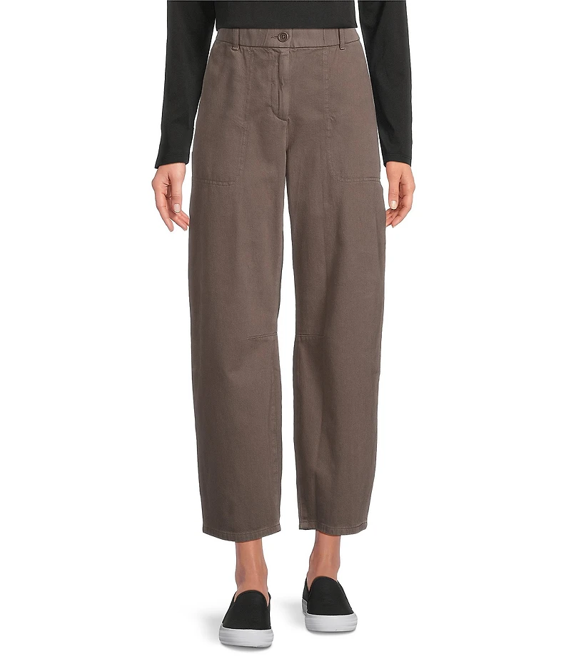 Eileen Fisher Organic Cotton Ankle Barrel Pants