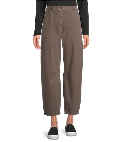 Eileen Fisher Organic Cotton Ankle Barrel Pants