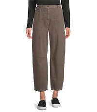 Eileen Fisher Organic Cotton Ankle Barrel Pants