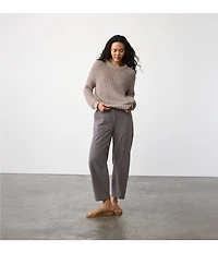 Eileen Fisher Organic Cotton Ankle Barrel Pants