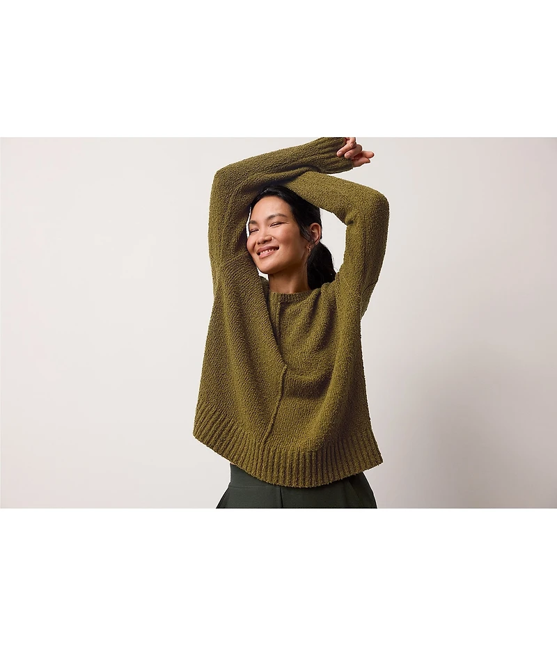 Eileen Fisher Organic Cotton Blend Round Neck Long Sleeve Sweater