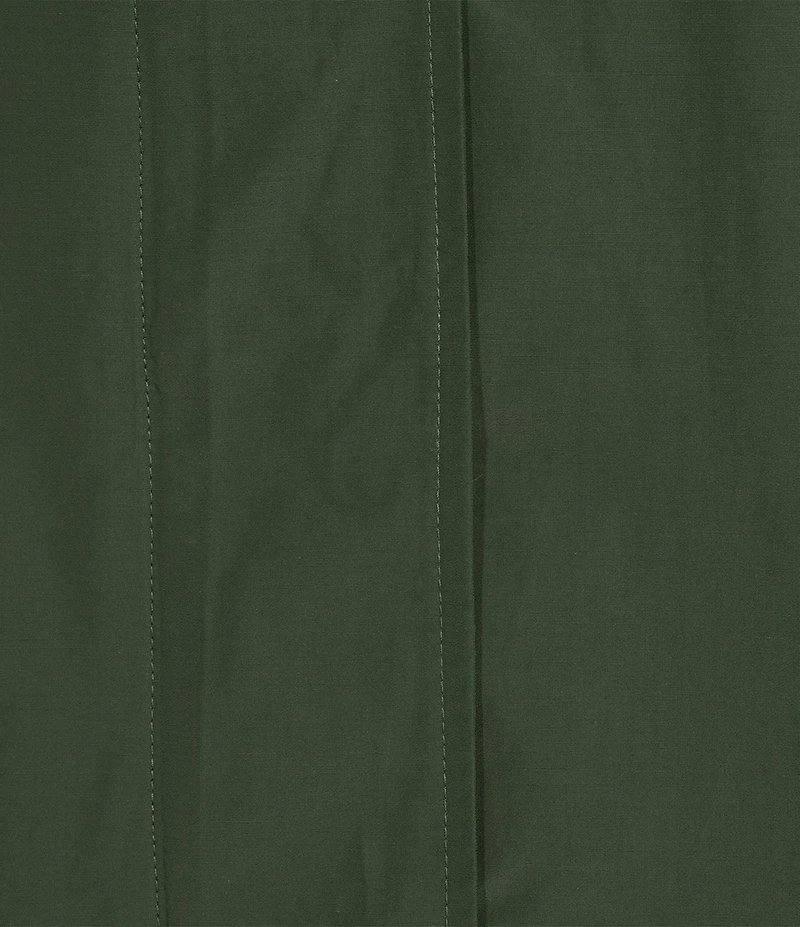Eileen Fisher Organic Cotton Blend Stand Collar Long Sleeve Hidden Hood Coat