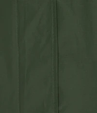 Eileen Fisher Organic Cotton Blend Stand Collar Long Sleeve Hidden Hood Coat