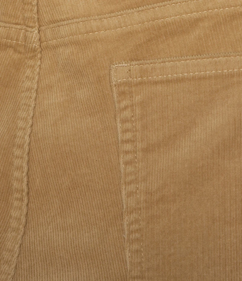 Eileen Fisher Organic Cotton Blend Stretch Corduroy High Waisted Straight Ankle Jeans