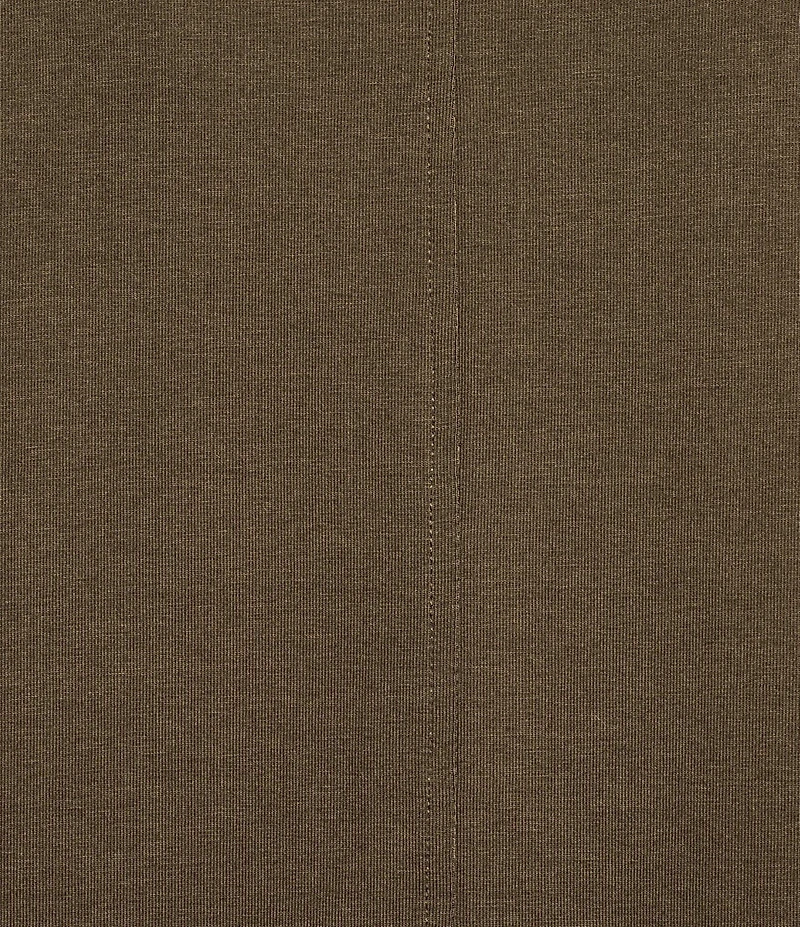 Eileen Fisher Organic Cotton Blend Stretch Jersey Crew Neck Cap Sleeve Coordinating Shirt