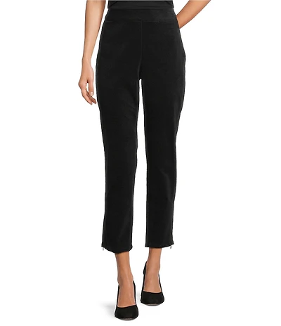 Eileen Fisher Organic Cotton Blend Velveteen Slim Ankle Pants
