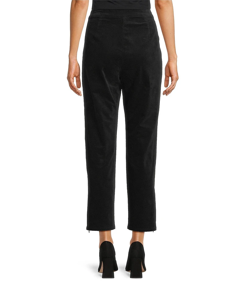 Eileen Fisher Organic Cotton Blend Velveteen Slim Ankle Pants