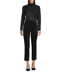 Eileen Fisher Organic Cotton Blend Velveteen Slim Ankle Pants