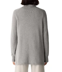 Eileen Fisher Organic Cotton Cashmere Knit Turtle Neck Long Sleeve Tunic
