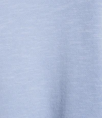 Eileen Fisher Organic Cotton Garment Dyed Terry Crew Neck Long Sleeve Shirt