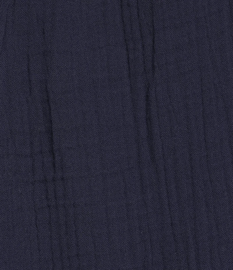 Eileen Fisher Organic Cotton Gauze Elastic Waist Straight Leg Pants