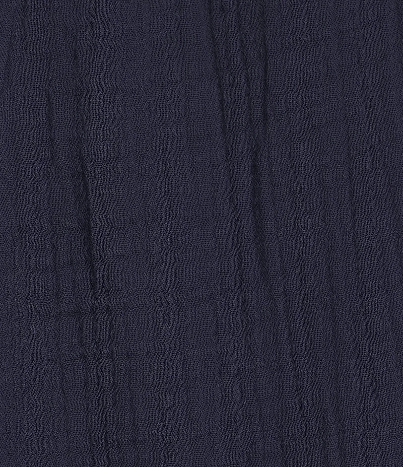 Eileen Fisher Organic Cotton Gauze Elastic Waist Straight Leg Pants