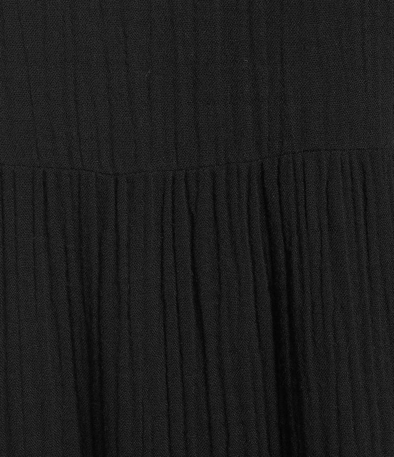 Eileen Fisher Organic Cotton Gauze Scoop Neck Sleeveless Tiered Maxi Dress