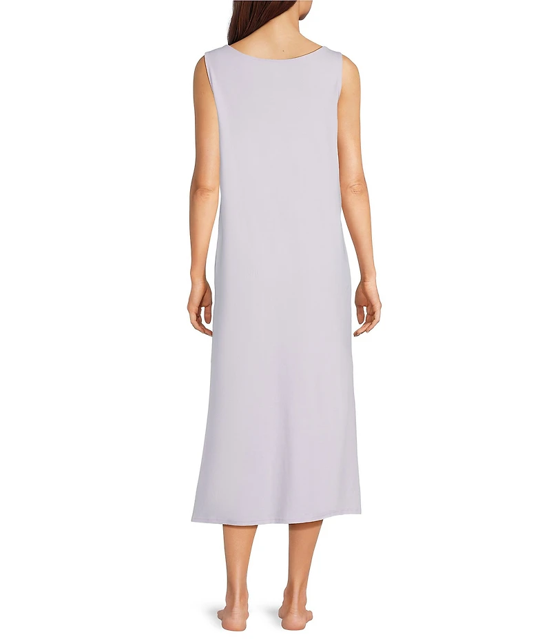 Eileen Fisher Organic Cotton Interlock Knit Long Nightgown