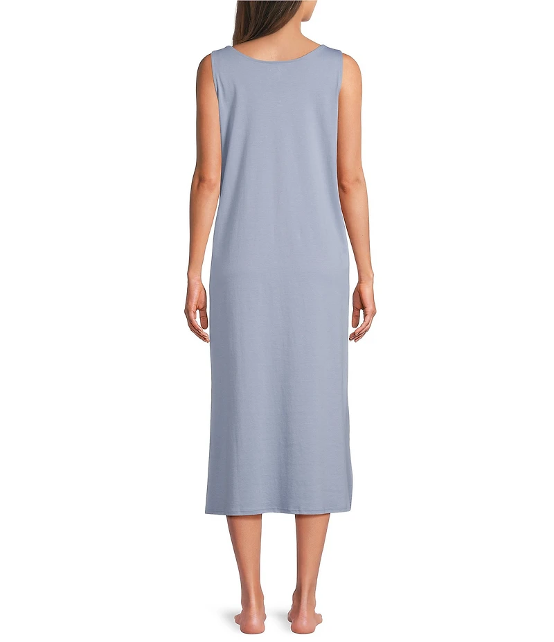 Eileen Fisher Organic Cotton Interlock Knit Long Nightgown