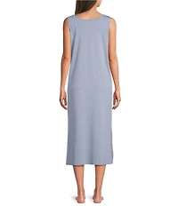 Eileen Fisher Organic Cotton Interlock Knit Long Nightgown
