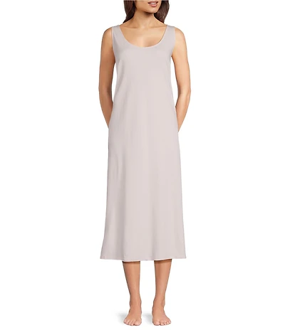 Eileen Fisher Organic Cotton Interlock Knit Long Nightgown
