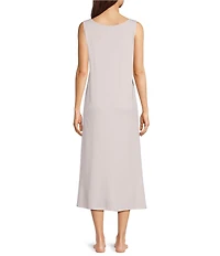 Eileen Fisher Organic Cotton Interlock Knit Long Nightgown