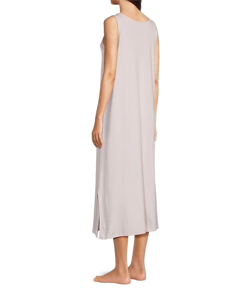 Eileen Fisher Organic Cotton Interlock Knit Long Nightgown