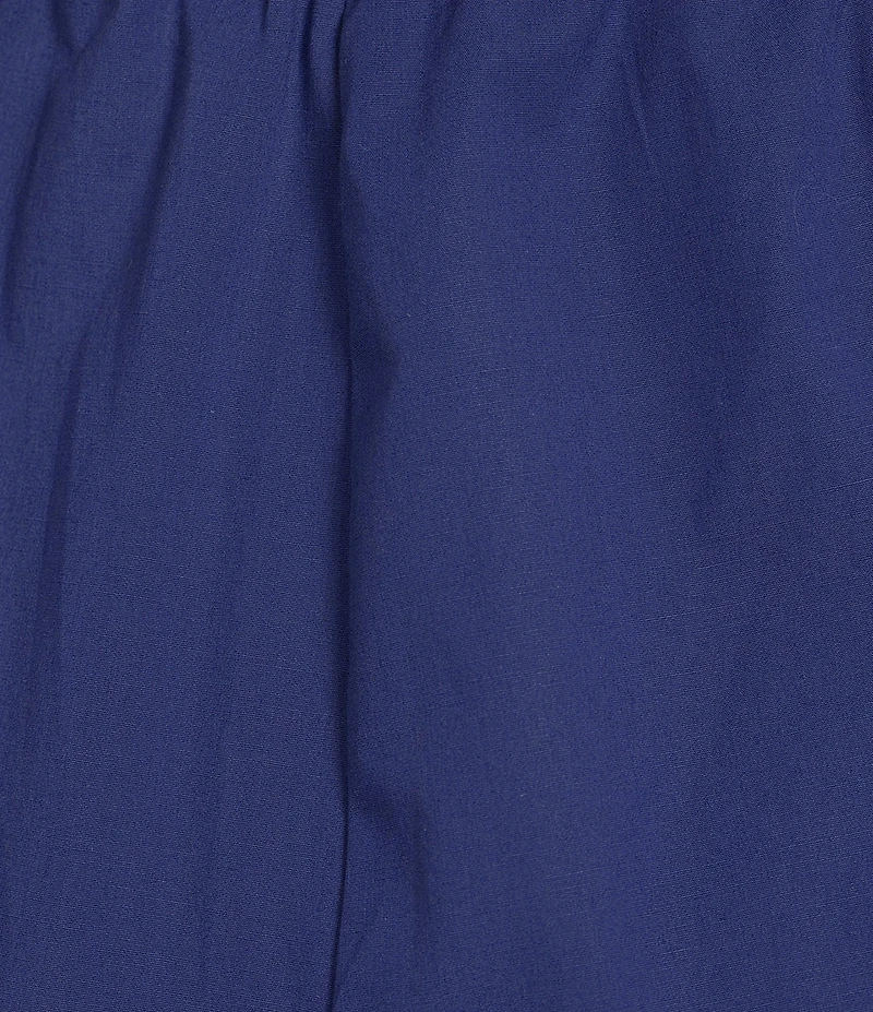 Eileen Fisher Organic Cotton Poplin Wide-Leg Pull-On Pants
