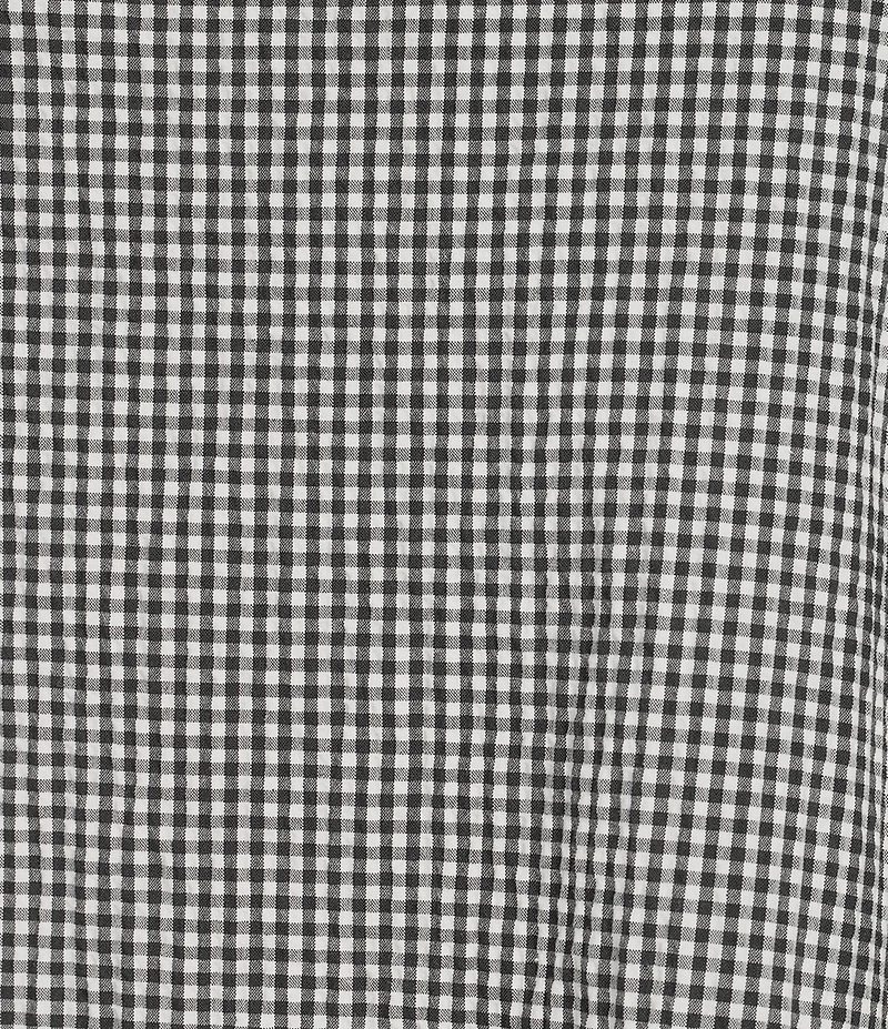 Eileen Fisher Organic Cotton Pucker Check Square Neck Sleevless Lantern Dress