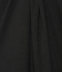 Eileen Fisher Organic Cotton Slub Jersey Crew Neck Short Sleeve Midi Dress