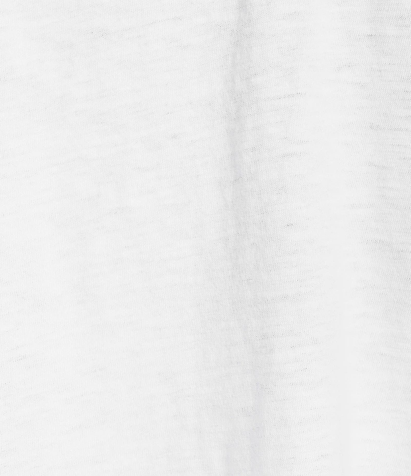 Eileen Fisher Organic Cotton Slub Jersey Round Neck Raglan Cap Sleeve Top