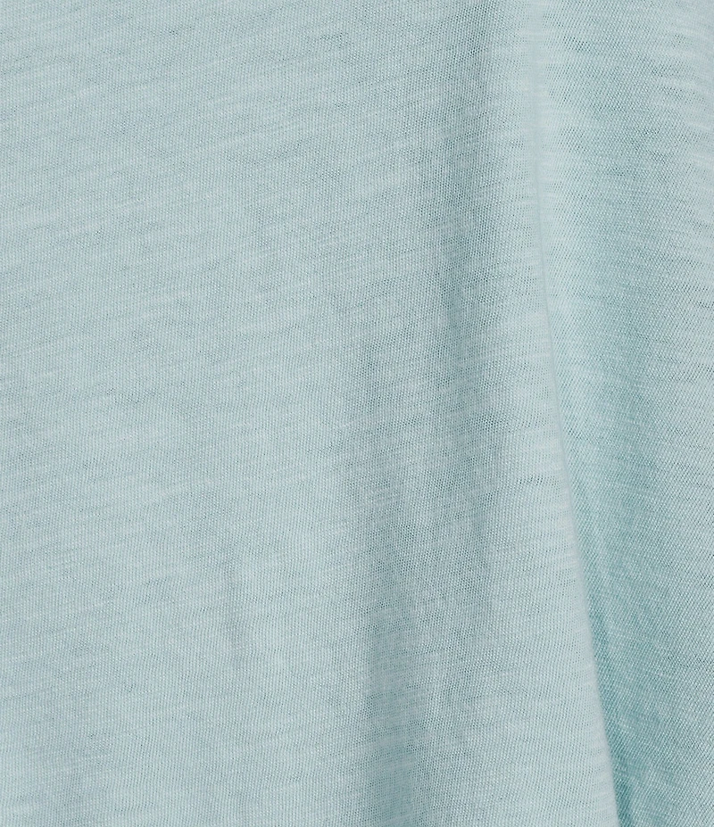 Eileen Fisher Organic Cotton Slubby Jersey Crew Neck Short Sleeeve Tee