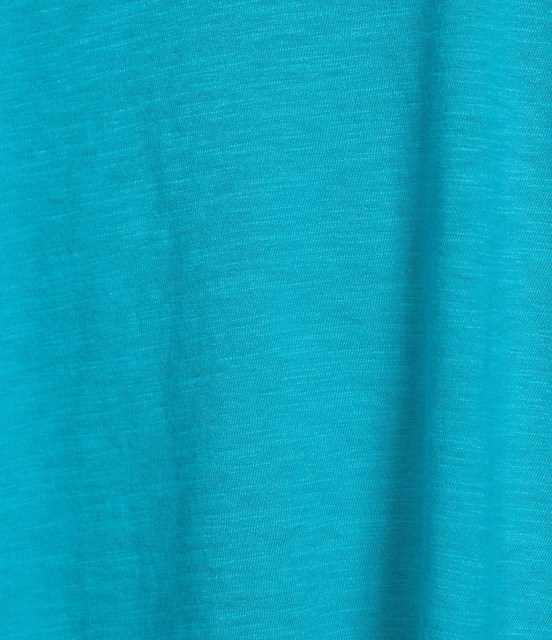 Eileen Fisher Organic Cotton Slubby Jersey Crew Neck Short Sleeeve Tee