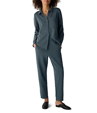 Eileen Fisher Organic Cotton Terry Slouch Ankle Pants