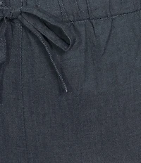 Eileen Fisher Organic Cotton Twill Pull-On Ankle Pants