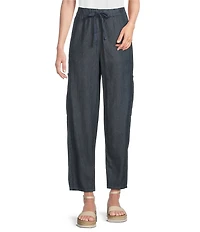 Eileen Fisher Organic Cotton Twill Utility Pocket Pull-On Pants
